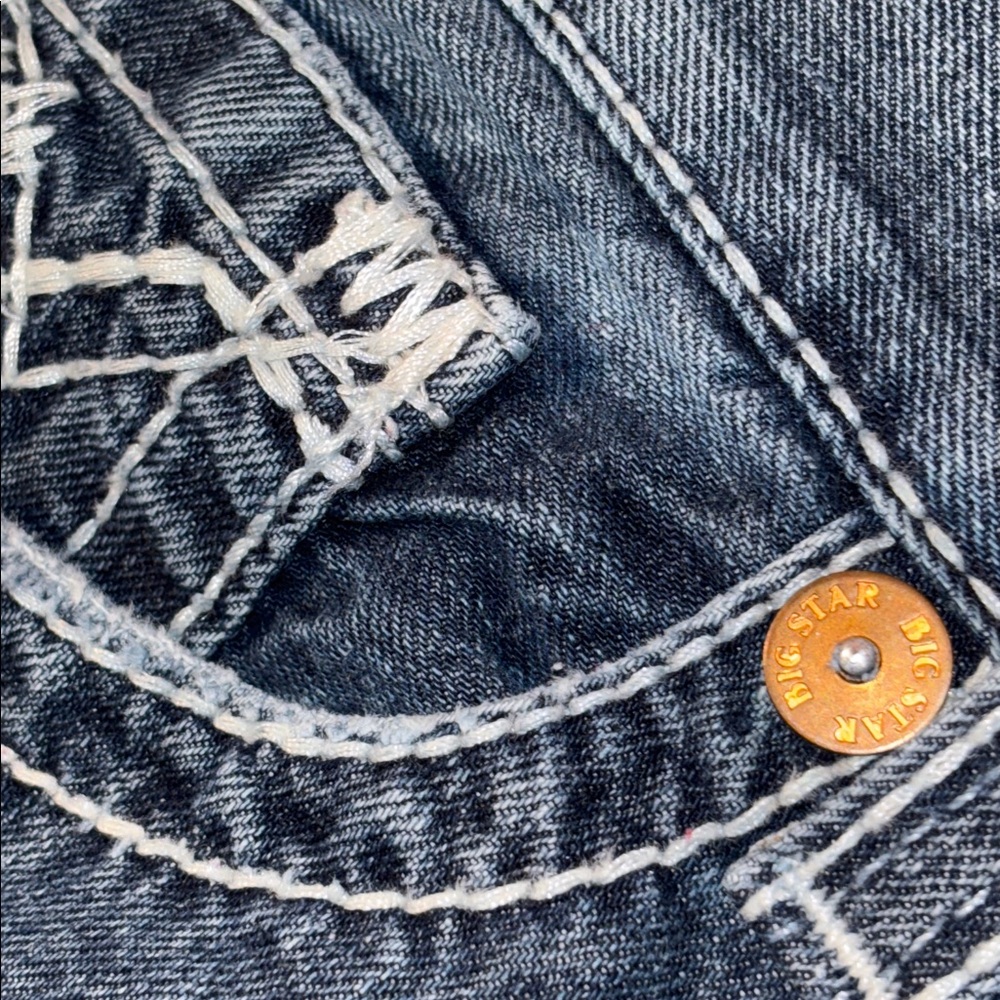 Buckle Big Star Union Vintage Collection Blue Jeans Leather Label, 30 Reg, EUC - Picture 13 of 16